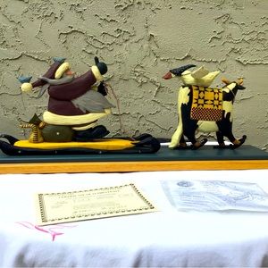 WILLIRAYE SANTA ON TOBOGGAN